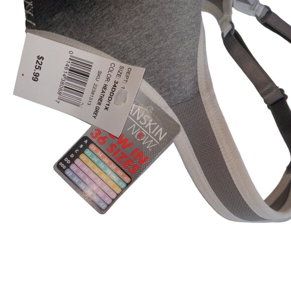 NWT Danskin 34DDD/1X Heather Grey Sports Bra - Picture 8 of 9